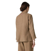 Giacca Donna Deha Open Lino Marrone | NonSoloSport