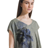 T-Shirt Donna Deha Marmorizzata Grafica Verde | NonSoloSport