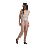 Pantalone Jogger Donna Deha Satin Marrone | NonSoloSport