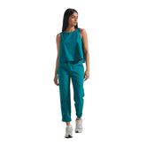 Pantalone Donna Deha Popline Elasticizzato Verde | NonSoloSport