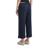 Pantalone Donna Deha Crop Lyocell Blu Notte | NonSoloSport