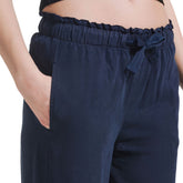 Pantalone Donna Deha Crop Lyocell Blu Notte | NonSoloSport