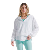 Felpa Donna Deha Parachute Bianco | NonSoloSport