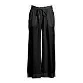 Deha Pantalone Cropped Lyocell Donna Nero | NonSoloSport