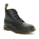 Boots Dr. Martens 101 Yellow Stitch Smooth 6 Eye Nero | NonSoloSport