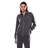 Felpa Donna Emporio Armani 7 Interlock Grigio | NonSoloSport