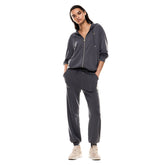 Felpa Donna Emporio Armani 7 Interlock Grigio | NonSoloSport