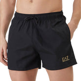 Costume Boxer Uomo Emporio Armani 7 Small Logo Nero Oro | NonSoloSport