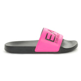 Ciabatta Emporio Armani 7 Maxi Logo Nero Rosa | NonSoloSport
