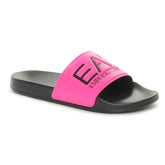Ciabatta Emporio Armani 7 Maxi Logo Nero Rosa | NonSoloSport