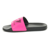 Ciabatta Emporio Armani 7 Maxi Logo Nero Rosa | NonSoloSport
