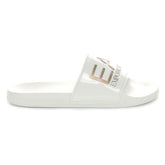 Ciabatta Emporio Armani 7 Maxi Logo Bianco Oro | NonSoloSport
