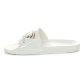Ciabatta Emporio Armani 7 Maxi Logo Bianco Oro | NonSoloSport