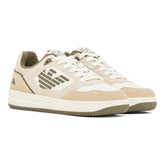 Sneakers Uomo Emporio Armani 7 Slasher Eagle Suede Beige | NonSoloSport