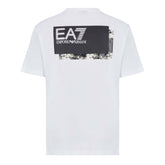 T-Shirt Uomo Emporio Armani 7 Back Print Visibility Bianco | NonSoloSport