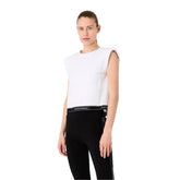 Emporio Armani 7 T-Shirt boxy Logo Series Donna Bianco | NonSoloSport