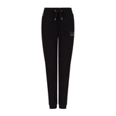 EA7 Pantaloni Logo Evolution Strass Donna Nero | NonSoloSport
