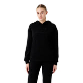 Felpa Donna Emporio Armani 7 Cappuccio Fancy Strass Nero | NonSoloSport