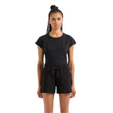 Emporio Armani 7 Shorts Graphic Series Donna Nero | NonSoloSport