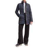 Giubbotto Donna Emporio Armani 7 Caban Shiny Blu | NonSoloSport