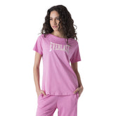T-Shirt Donna Everlast Jersey Logo Holo Rosa | NonSoloSport