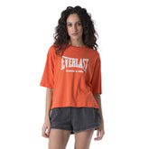 T-Shirt Donna Everlast Scatola Logo Arancione | NonSoloSport