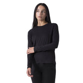 T-Shirt Manica Lunga Donna Everlast Strass Nero | NonSoloSport