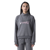 Felpa Donna Everlast Collo Alto Grigio | NonSoloSport