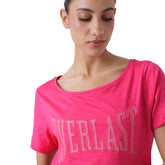 T-shirt Donna Everlast Basic Jersey Firmato Rosa | NonSoloSport