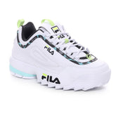 Donna Fila Disruptor Low Animal White Blue Tint Lime | NonSoloSport