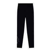 Leggings Donna Freddy 7/8 Flower Nero | NonSoloSport