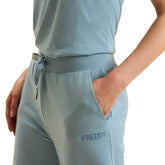 Pantalone Donna Freddy Wide Leg Strass Azzurro | NonSoloSport