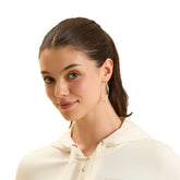 Felpa Donna Freddy Strass Beige | NonSoloSport