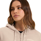 Felpa Donna Freddy Tessuto Fiammato Beige | NonSoloSport