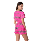 Vestito Donna F**k Corta Etnico Rosa | NonSoloSport