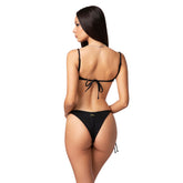 Costume Bikini Donna F**K Paillettes Nero | NonSoloSport