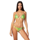 Costume Bikini Donna F**K Fantasia Verde Rosa | NonSoloSport