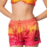 Shorts Donna F**K Fantasia Arancione | NonSoloSport