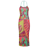 Vestito Donna F**K Bandeira Multicolor | NonSoloSport