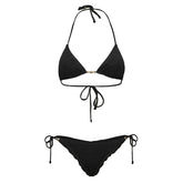 Costume Bikini Donna F**K Shine Up Nero | NonSoloSport