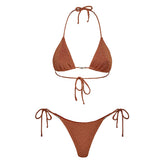 Costume Bikini Donna F**K Shine Up Arancione | NonSoloSport