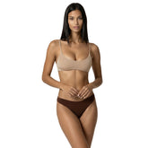 Costume Slip Donna F**K Shine Up Marrone | NonSoloSport