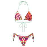 Costume Bikini Donna F**K Triangolo Bandeira Multicolor | NonSoloSport
