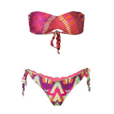 Costume Bikini Donna F**K Fascia Bandeira Multicolor | NonSoloSport