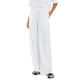 Pantalone Jogger Donna Gfc Wide Fluido Light Bianco | NonSoloSport