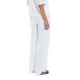 Pantalone Jogger Donna Gfc Wide Fluido Light Bianco | NonSoloSport