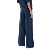 Pantalone Jogger Donna Gfc Wide Fluido Light Blu | NonSoloSport