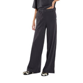 Pantalone Donna Gfc Gallery Wide Fluido Light Nero | NonSoloSport