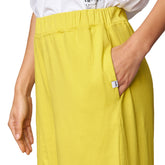 Pantalone Donna Gfc Gallery Wide Fluido Light Donna Lime | NonSoloSport