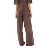 Pantalone Donna Gfc Gallery Wide Fluido Light Caffè | NonSoloSport